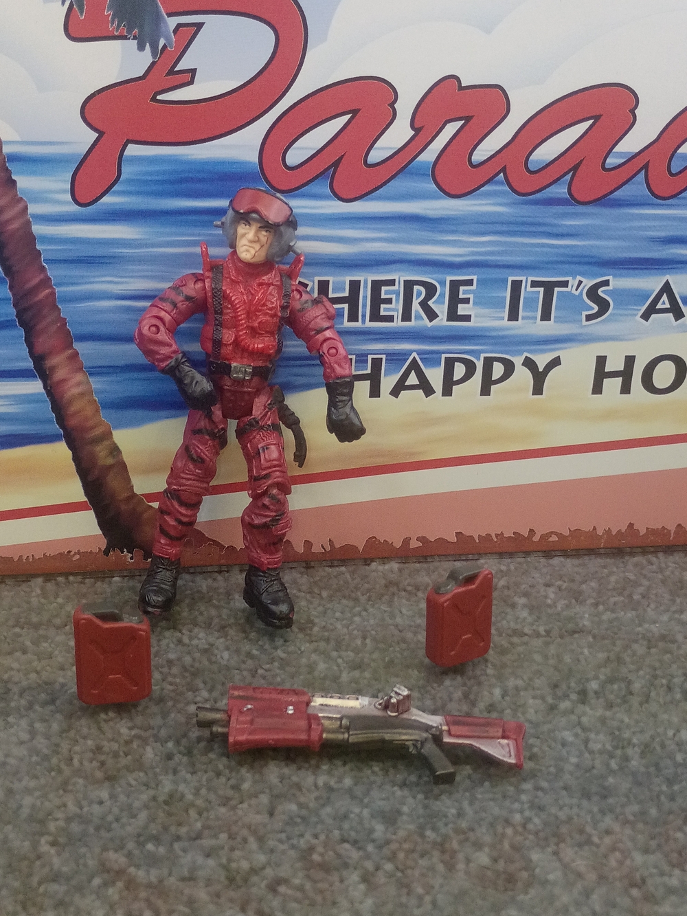 The Corpse Red Vulture Pilot Military Soldier With Accessories"4 Loose
